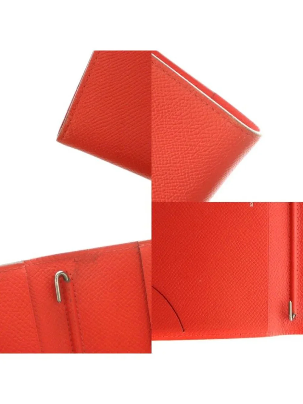 Hermes Vision Notebook Cover Leather Vermilion Red Agenda